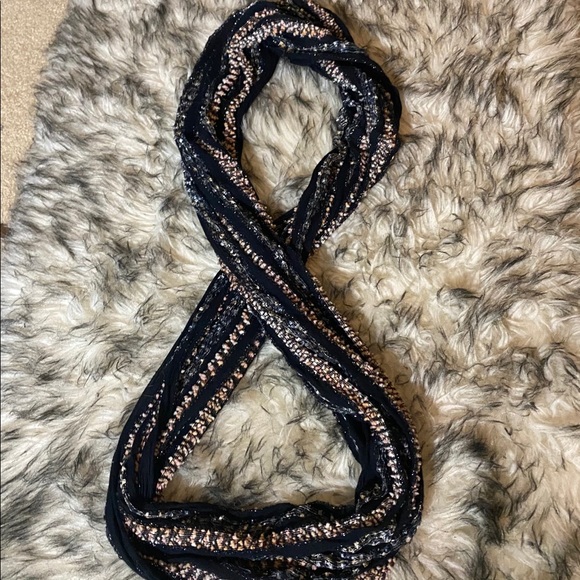 Navy Infinity Scarf - Picture 2 of 2